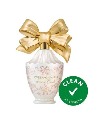 LoveShackFancy Women's Fragrance Bottle in White and Gold with Pink Accents